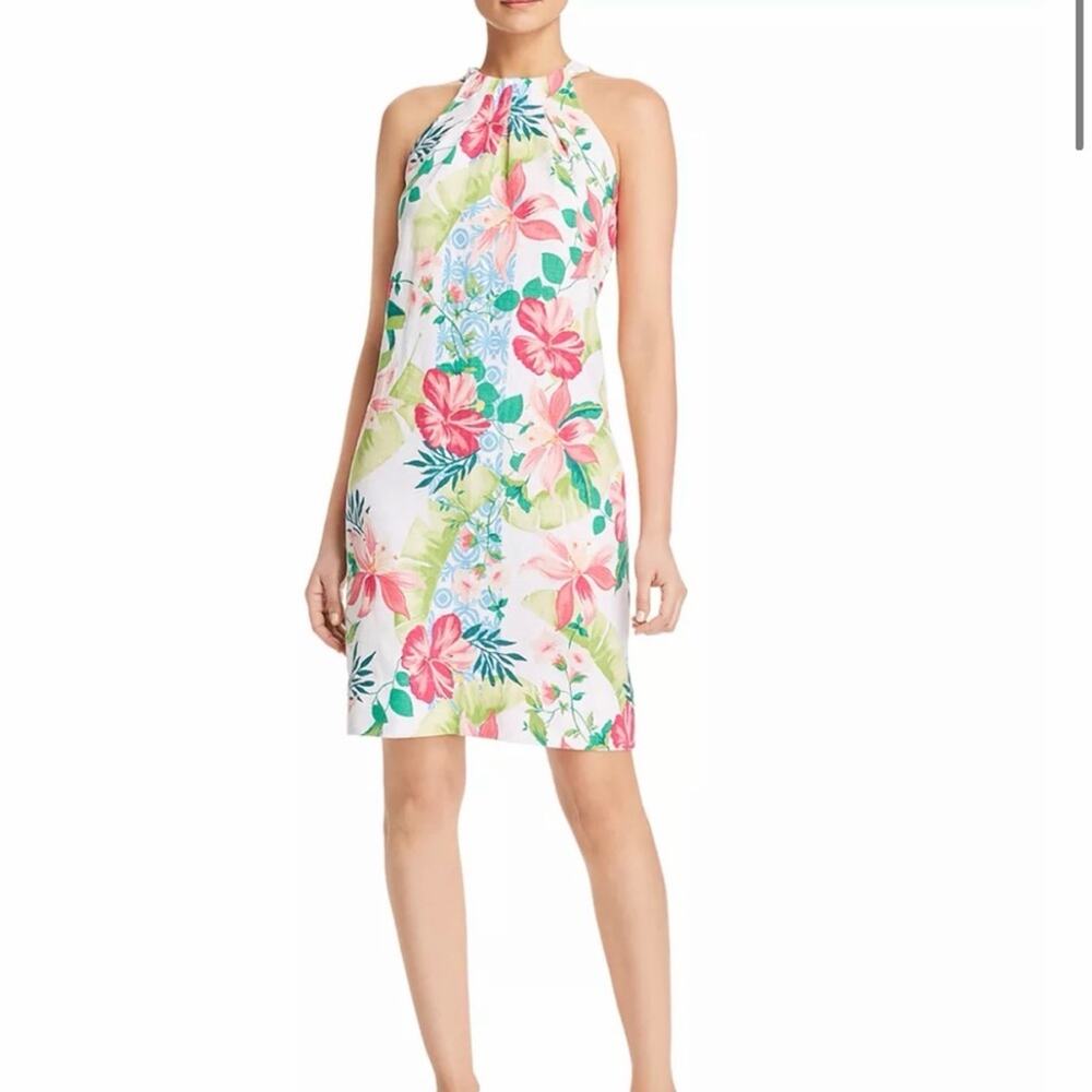 Tommy Bahama Lava Actually Linen-Blend Halter Dress Size Small - Picture 3 of 12